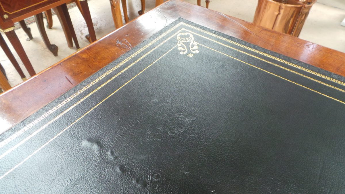 French Late 18th Century Walnut Leather Top Inlaid Desk | Antique & Vintage | Moonee Ponds Antiques | Australia Wide Delivery