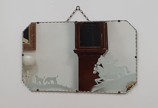 Art Deco Etched Mirror