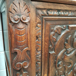 French 20th Century Carved Cabinet