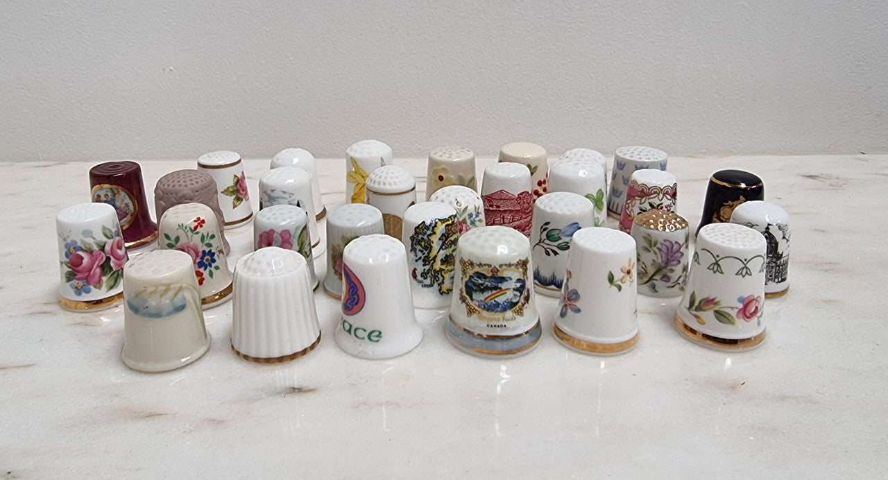 Box of Assorted Interesting Thimbles $10.00 Each | Antique & Vintage | Moonee Ponds Antiques | Australia Wide Delivery