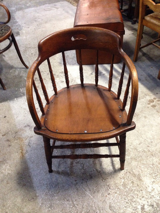 English Oak Captains Chair