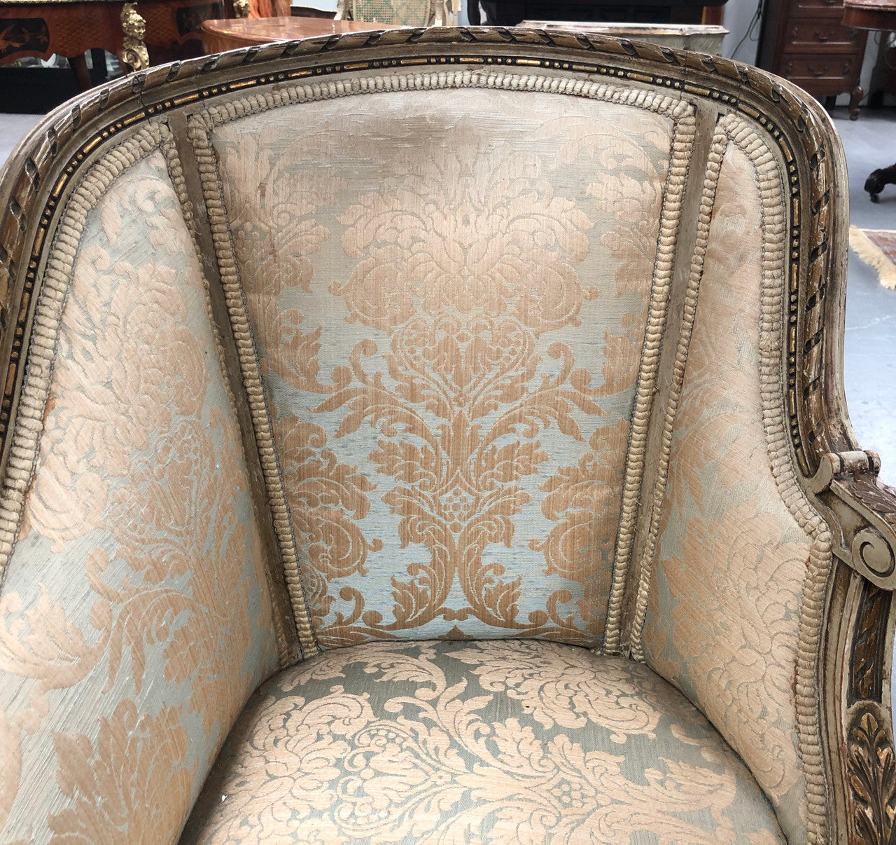 A beautiful French upholstered Settee | Antique & Vintage | Moonee Ponds Antiques | Australia Wide Delivery