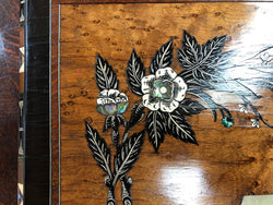 Superb Victorian Inlaid Walnut & Amboyna Jewellery Box | Antique & Vintage | Moonee Ponds Antiques | Australia Wide Delivery