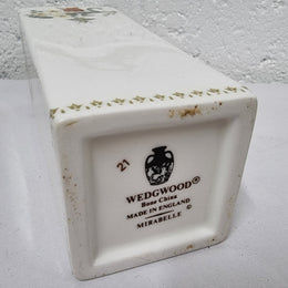 Lovely floral Wedgwood white vase with a pretty design in good condition, please view photos as they help form part of the description.