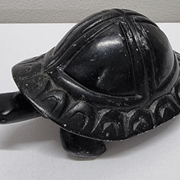 Vintage Hand Carved Zimbabwe Hard Stone Turtle