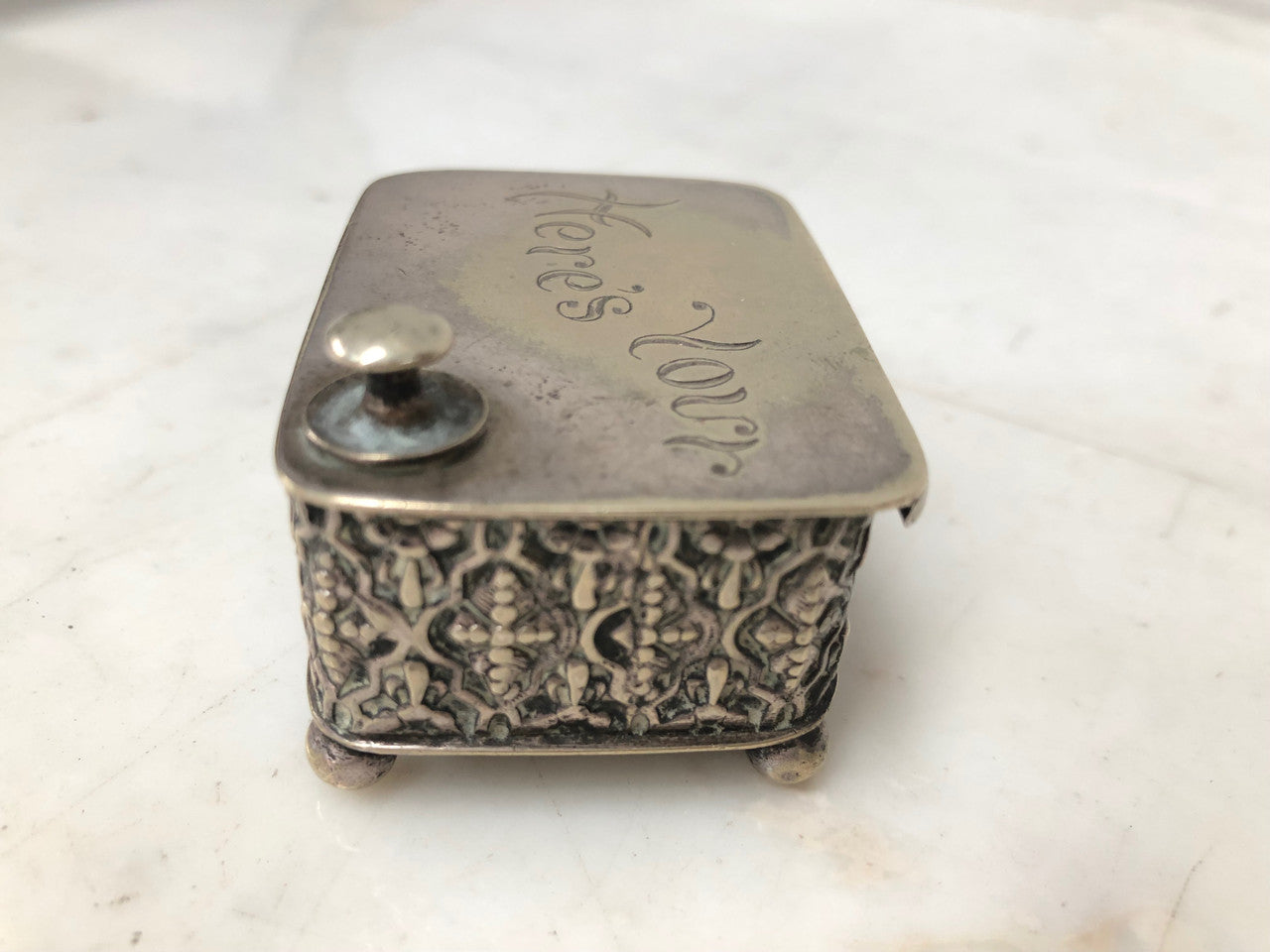 Lovely Edwardian Stud Box | Antique & Vintage | Moonee Ponds Antiques | Australia Wide Delivery