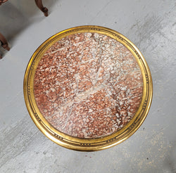 Late 19th Century French Louis XVI Style Round Marble Top Side Table | Antique & Vintage | Moonee Ponds Antiques | Australia Wide Delivery