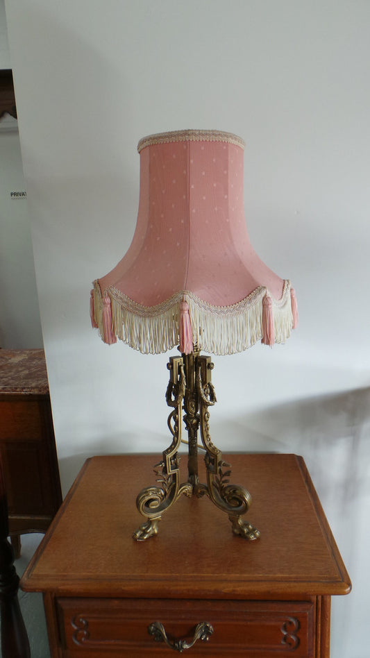 Antique French Bronze Table Lamp