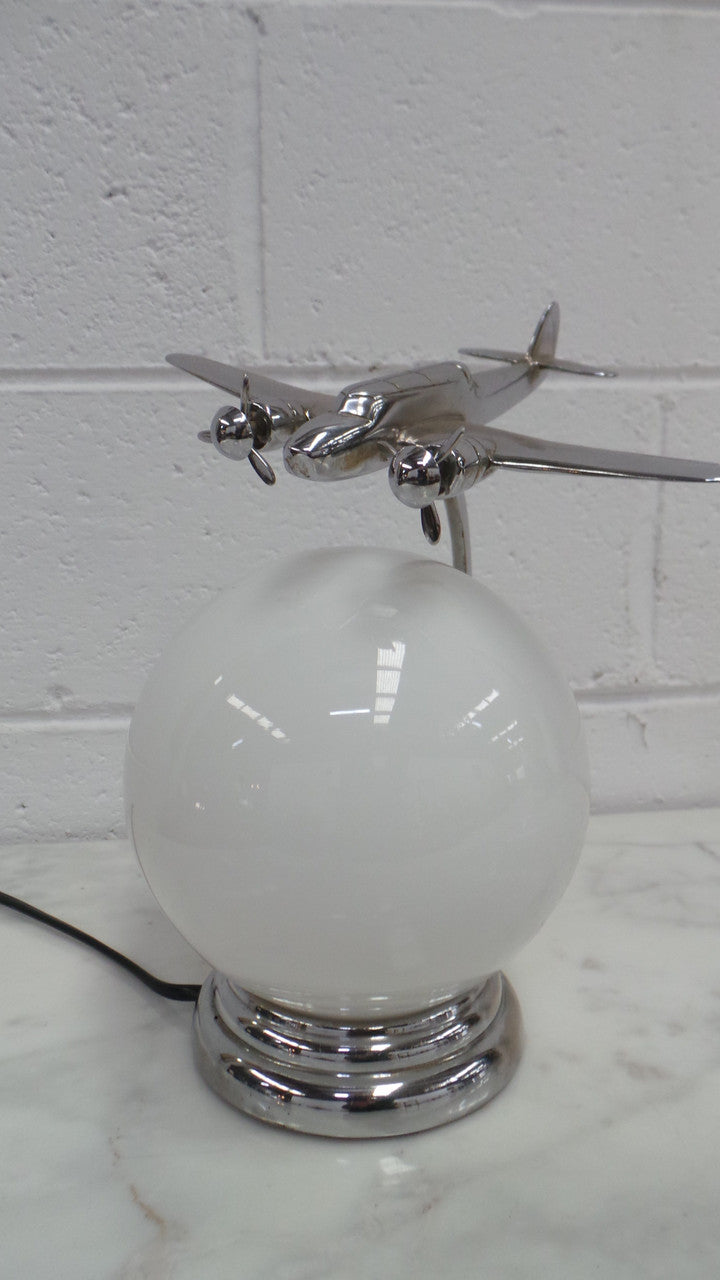 Rare Art Deco Aeroplane Lamp