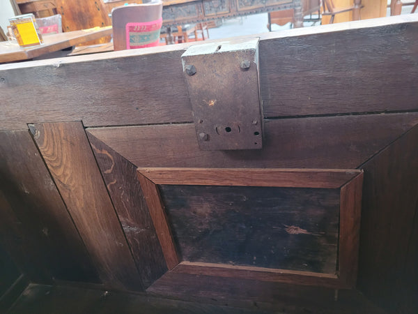 Stunning 18th Century solid French oak Cassone. It has plently of storage space inside along with two drawers at the bottom. It has loads of charter and has been sourced from France. It is in good original detailed condition.