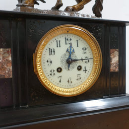 French Clock With A Marly Horse
