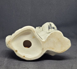 Charming Vintage Black and Cream Ceramic Dog Ornament | Antique & Vintage | Moonee Ponds Antiques | Australia Wide Delivery