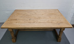 French Country Style Bleached Oak Farmhouse Table | Antique & Vintage | Moonee Ponds Antiques | Australia Wide Delivery