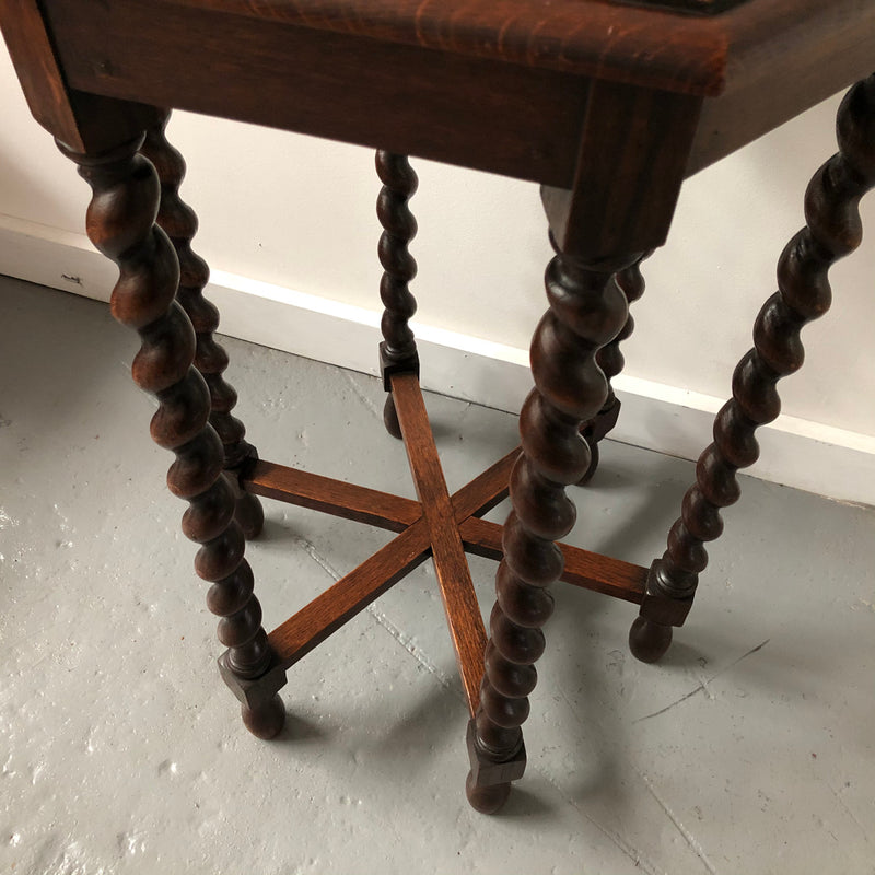 Rare Hexagonal Jacobean Style Table