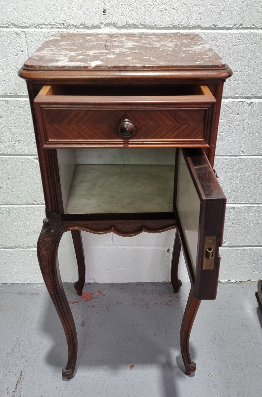 French Rosewood Louis XV Style Single Bedside Cabinet | Antique & Vintage | Moonee Ponds Antiques | Australia Wide Delivery