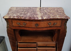 Walnut Louis XV Style Marble Top Abbattant | Antique & Vintage | Moonee Ponds Antiques | Australia Wide Delivery
