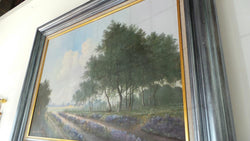 Framed Landscape Country Scene Canvas | Antique & Vintage | Moonee Ponds Antiques | Australia Wide Delivery