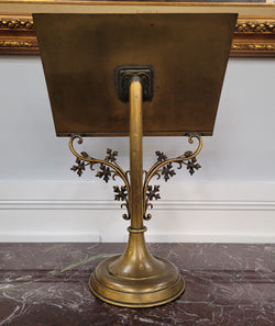 Rare Gothic Style Antique French Brass Bible-Book Stand | Antique & Vintage | Moonee Ponds Antiques | Australia Wide Delivery