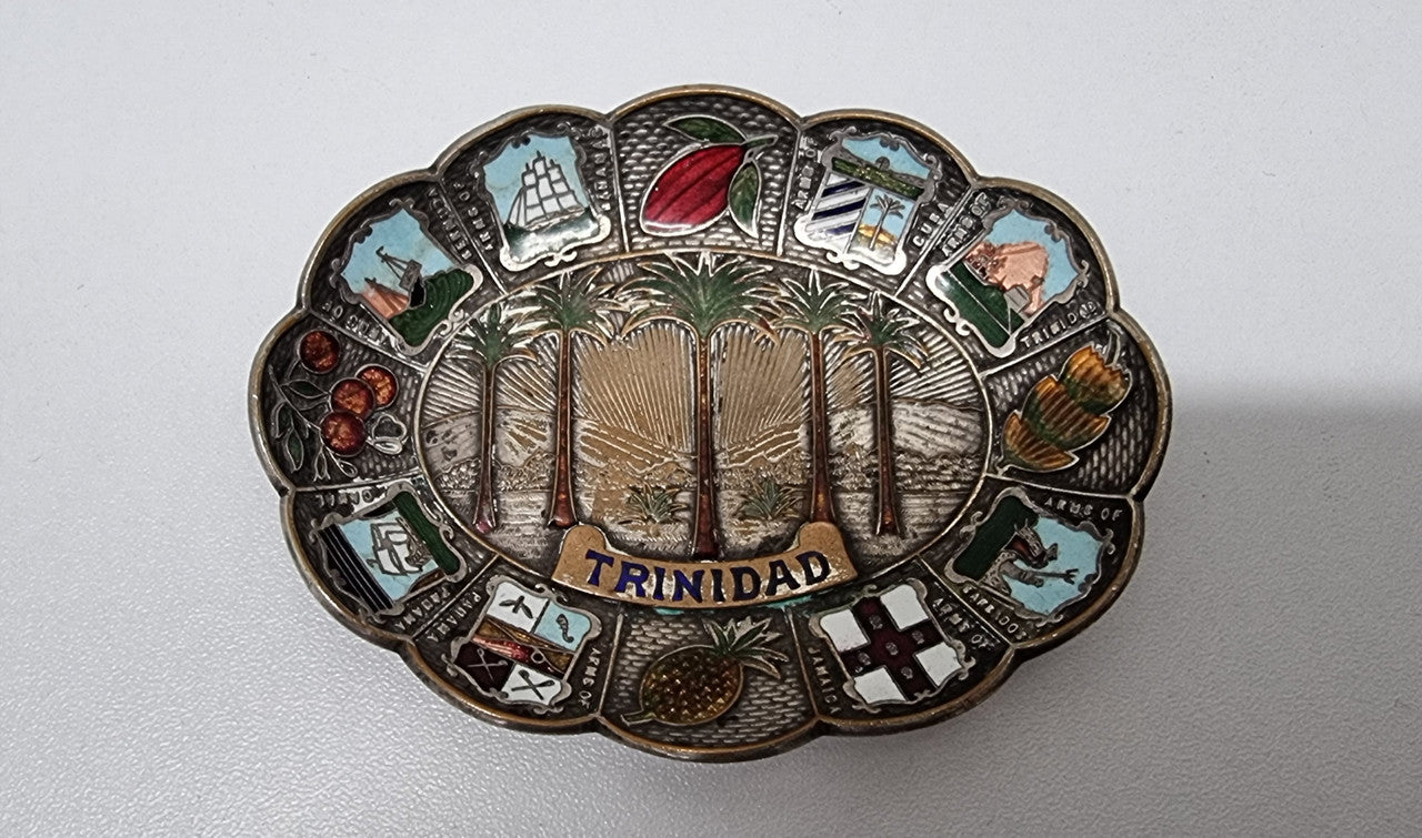 Vintage Souvenir Enamel Bowl "Trinidad" | Antique & Vintage | Moonee Ponds Antiques | Australia Wide Delivery