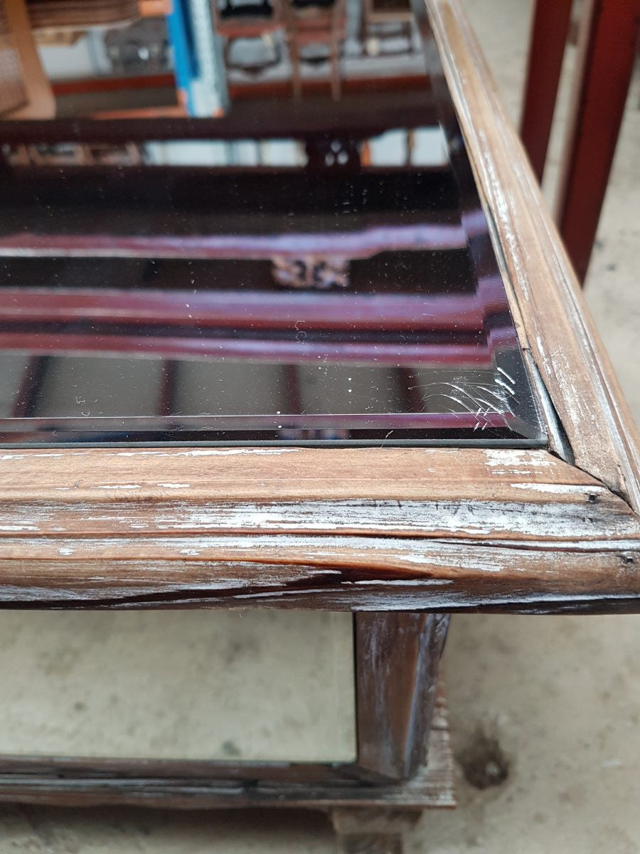 Rustic French Provincial Mirror Coffee Table | Antique & Vintage | Moonee Ponds Antiques | Australia Wide Delivery