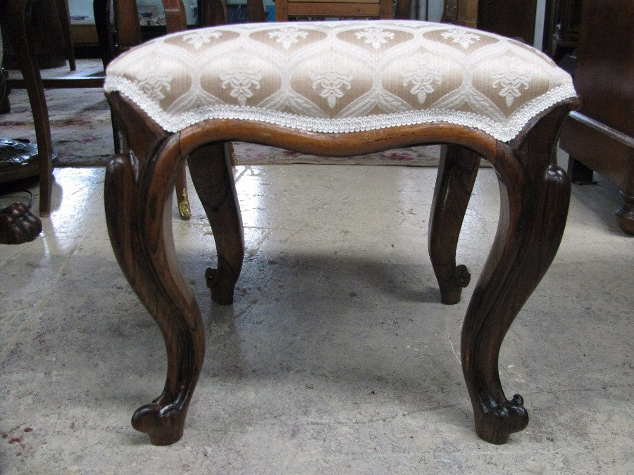 Victorian Rosewood Foot Stool | Antique & Vintage | Moonee Ponds Antiques | Australia Wide Delivery