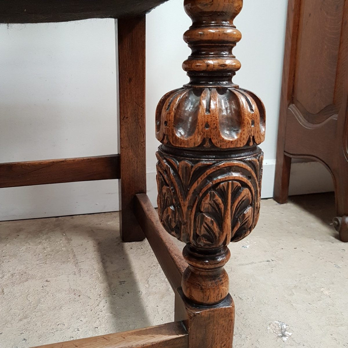 Set Of Ten Tudor Style Dining Chairs