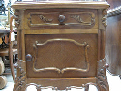 Pair of French Walnut Bedside Cabinets-1 | Antique & Vintage | Moonee Ponds Antiques | Australia Wide Delivery
