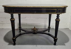 19th Century Napoleon III Boulle Ebonized Centre Table | Antique & Vintage | Moonee Ponds Antiques | Australia Wide Delivery