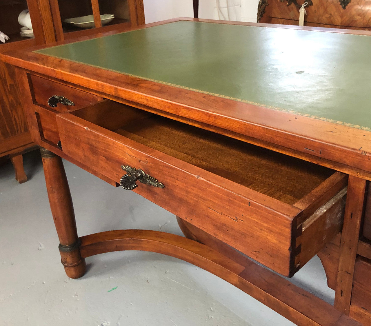 Fabulous Vintage leather top desk