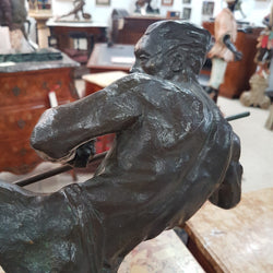 French Art Deco P. Berjean "chasse a la Lionne" Bronze | Antique & Vintage | Moonee Ponds Antiques | Australia Wide Delivery