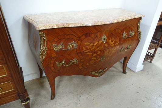 French Walnut Louis XV Style Commode