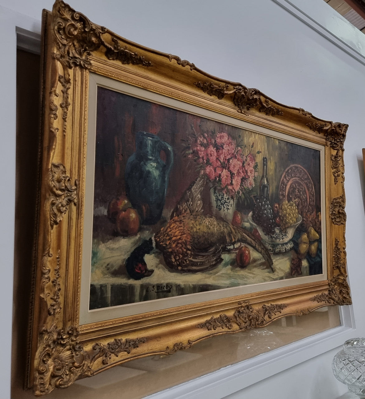 Amazing Signed Oil on Canvas "Still Life" in Gilt Frame | Antique & Vintage | Moonee Ponds Antiques | Australia Wide Delivery