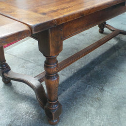 A Large French Farmhouse Oak Extension Table