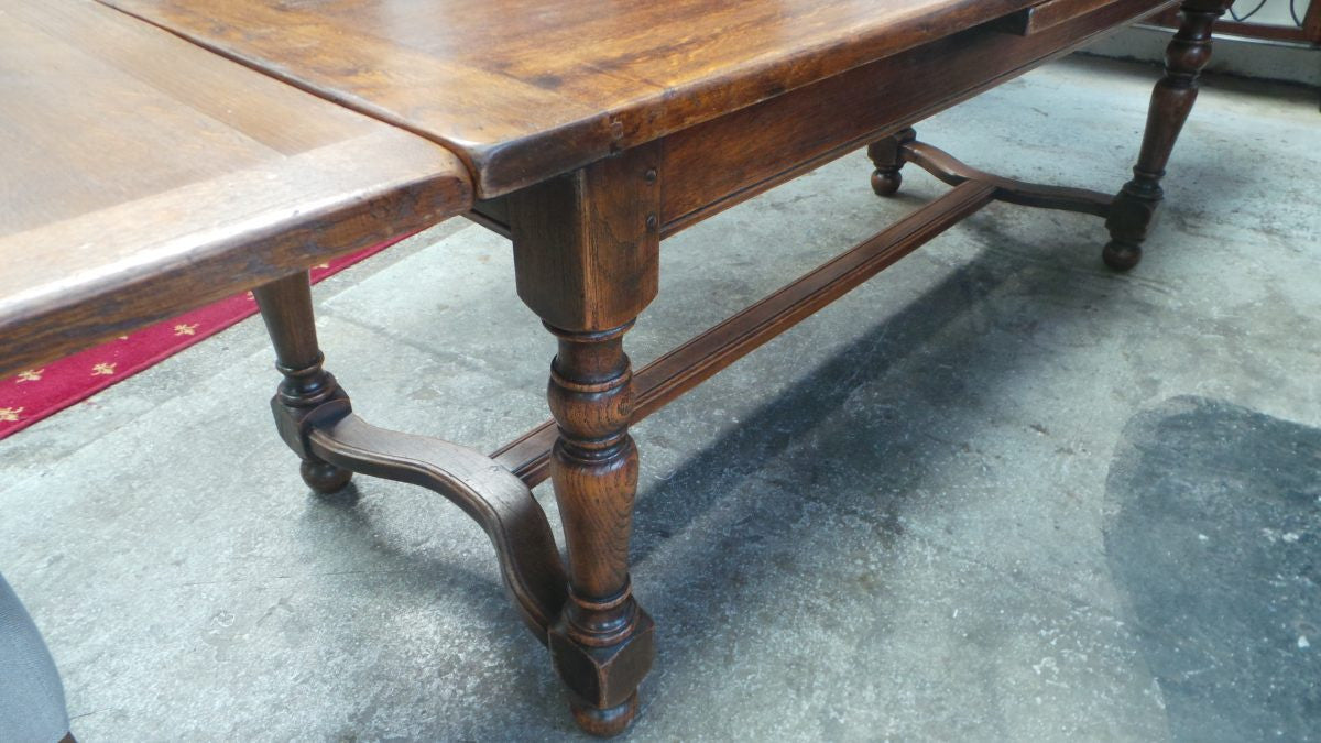 A Large French Farmhouse Oak Extension Table | Antique & Vintage | Moonee Ponds Antiques | Australia Wide Delivery