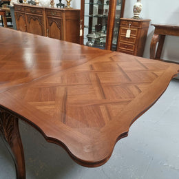 Louis XV Style Parquetry Top Extension Table