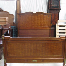 French Walnut Queen Size Bed