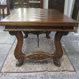 French Oak Spanish Style Dining Table