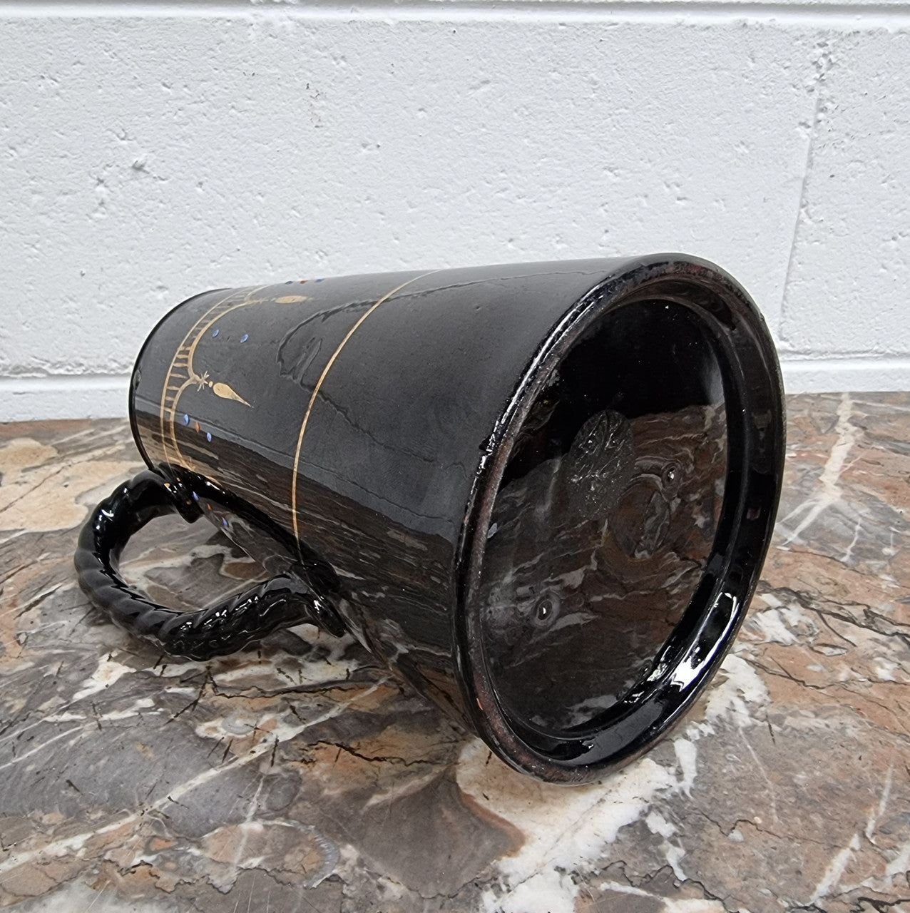 Victorian Black Decorative Jug | Antique & Vintage | Moonee Ponds Antiques | Australia Wide