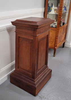 Sourced From France a Large French Oak Pedestal | Antique & Vintage | Moonee Ponds Antiques | Australia Wide Delivery