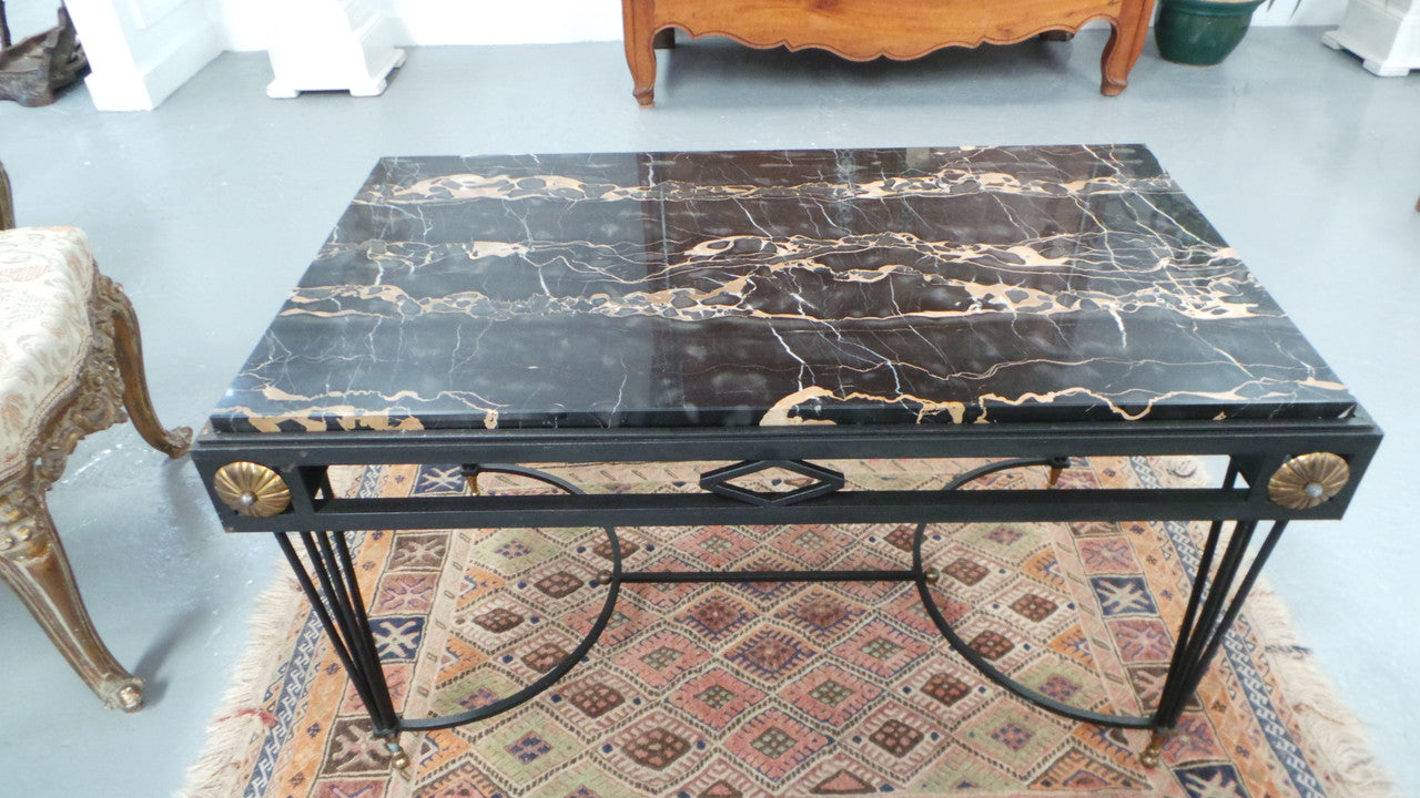 Stunning Portoro Marble Coffee Table | Antique & Vintage | Moonee Ponds Antiques | Australia Wide Delivery