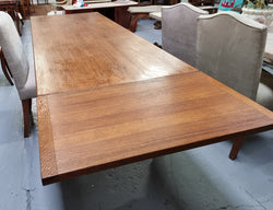 French Light Oak Spanish Style Extension Table | Antique & Vintage | Moonee Ponds Antiques | Australia Wide Delivery
