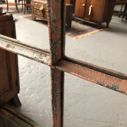 French Cast Iron Arched Garden Mirror