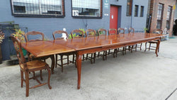 French Style Walnut Large Extension Table | Antique & Vintage | Moonee Ponds Antiques | Australia Wide Delivery