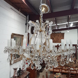French Parisian Crystal Chandelier