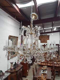 French Parisian Crystal Chandelier | Antique & Vintage | Moonee Ponds Antiques | Australia Wide Delivery