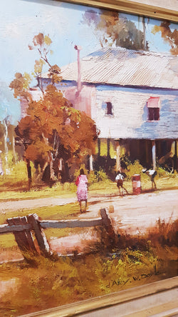 D'Arcy W. Doyle "The Cricket Match" Oil Painting | Antique & Vintage | Moonee Ponds Antiques | Australia Wide Delivery