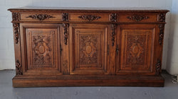 Stunning 19th Century French Oak Renaissance Style Sideboard Base | Antique & Vintage | Moonee Ponds Antiques | Australia Wide Delivery