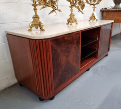 Art Deco Style Low Line Marble Top Cabinet | Antique & Vintage | Moonee Ponds Antiques | Australia Wide Delivery