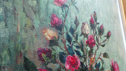 Floral Oil On Canvas | Antique & Vintage | Moonee Ponds Antiques | Australia Wide Delivery