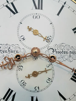 Late Georgian Flame Mahogany Case Moon Phase Dial Grandfather Clock | Antique & Vintage | Moonee Ponds Antiques | Australia Wide Delivery